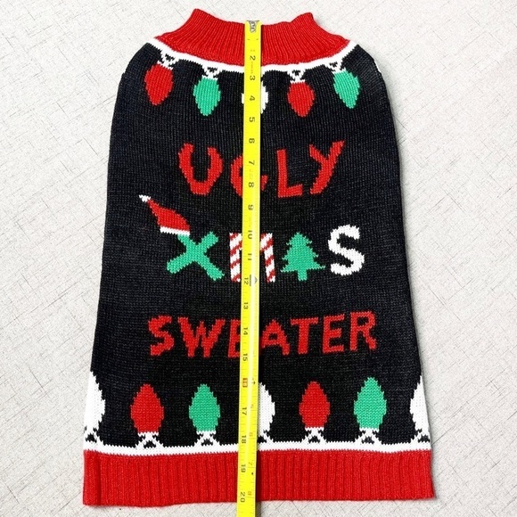 Dog Ugly Christmas Holiday Sweater Pet Clothes Nwt - Picture 4 of 7